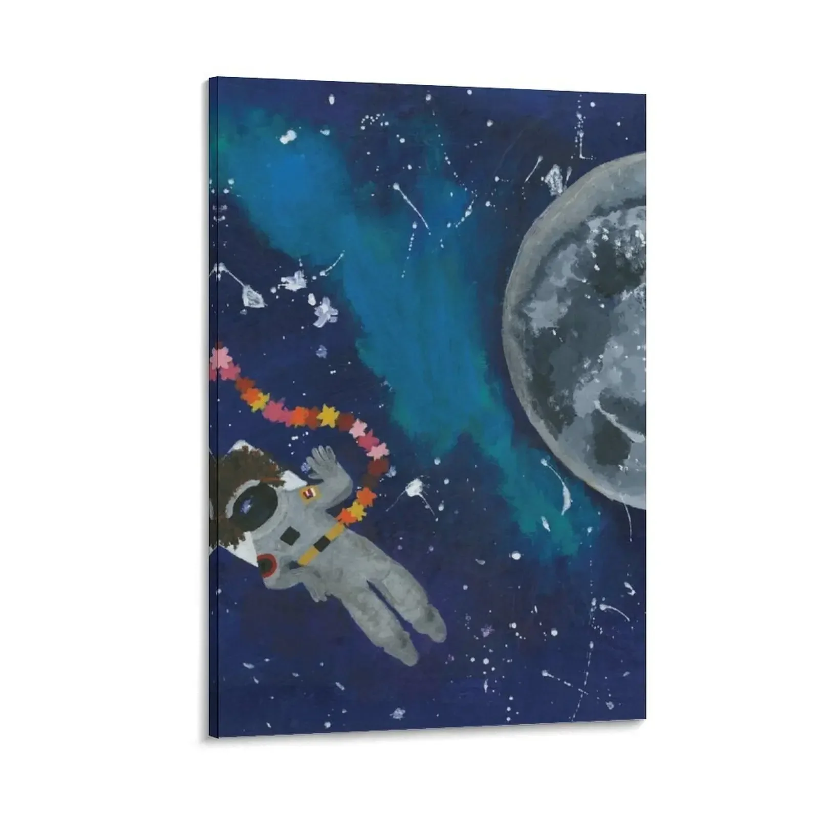 

Black girl dreams of space Canvas Painting art mural Decoration pictures room wall Wall decoration frame Decorative picture