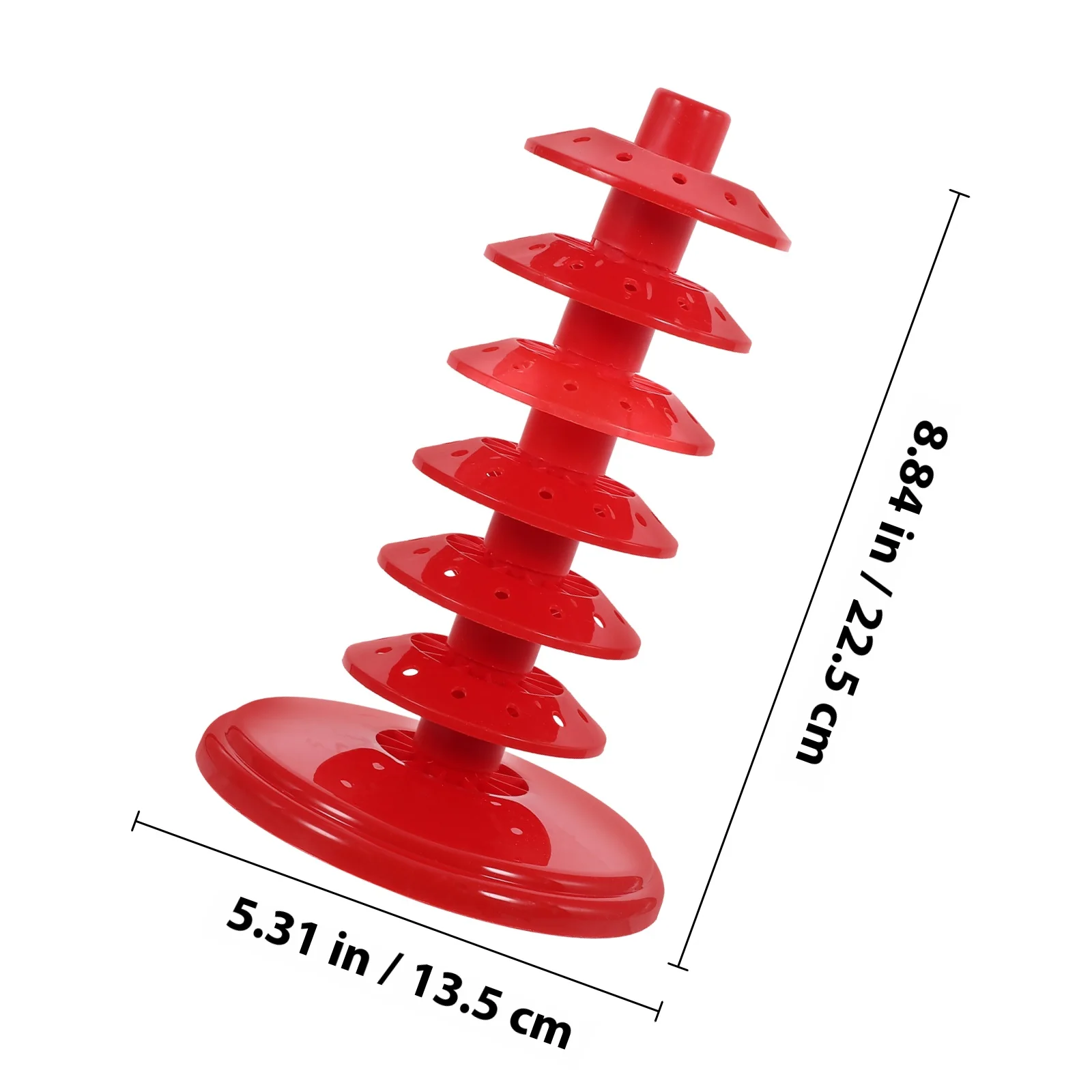 حامل المصاصة متعدد الفتحات PP البلاستيك رف شاشة كعكة الملوثات العضوية الثابتة حامل عرض سطح المكتب إمدادات الحفلات حامل المصاصة #5