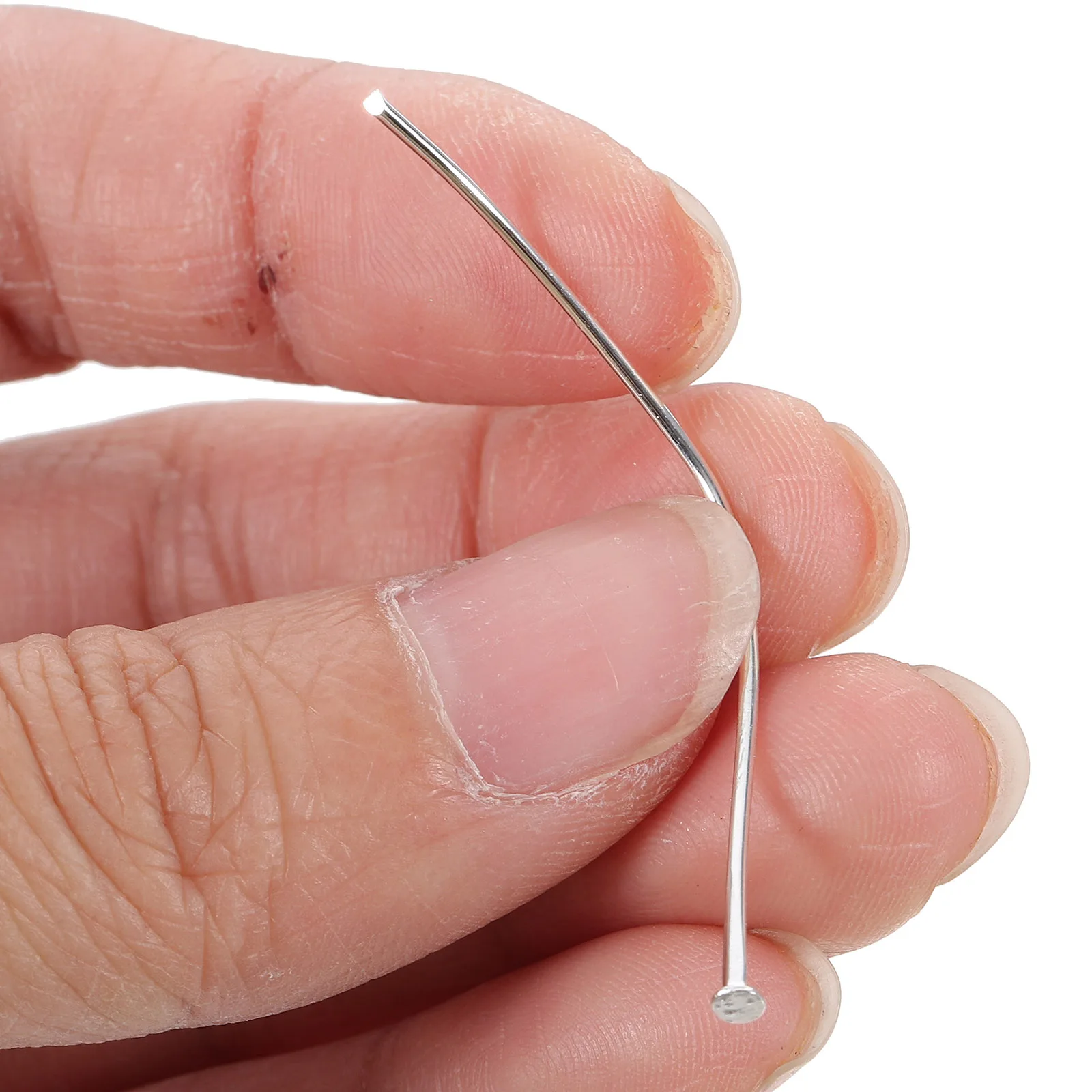 

400pcs Metal Flat Head Durable Diy Bead Threader Pins Jewelry Making Tools Earrings Crafts Beading Needles Handcraft String Pins