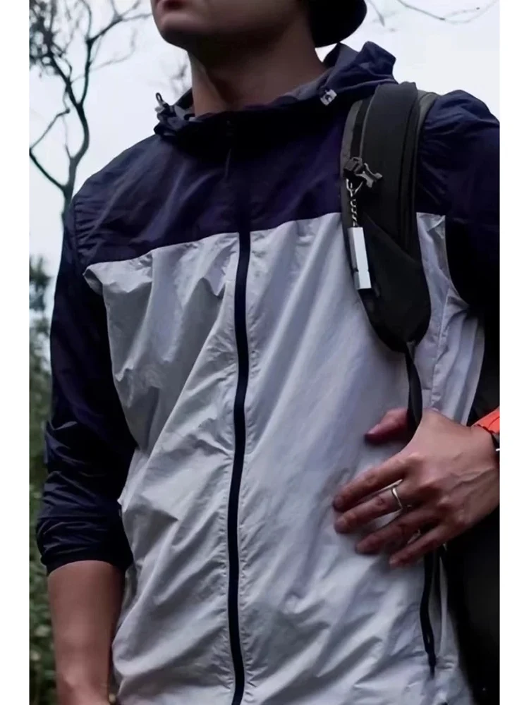

High Performance Lightweight Breathable UPF50 Outdoor Men's Jaet with Hat Spring Summer Anti-Uv Clothing Faionable Urban ...