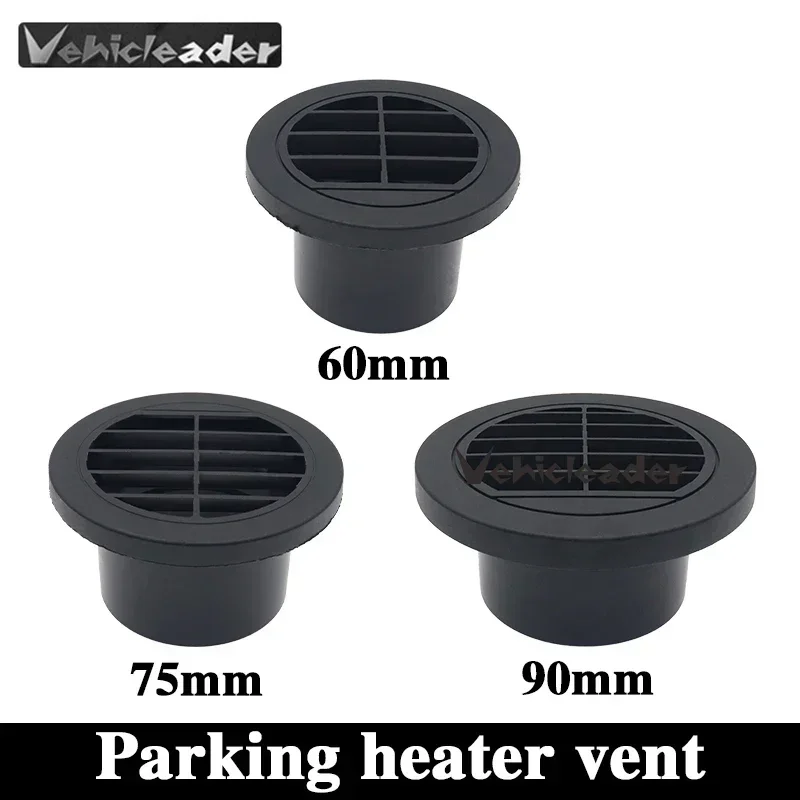 60/75/90mm Parking Heater Ventilation Tube Steering Device Rotatable Diesel Heater Air Vent Outlet  for Car Truck Van Camper