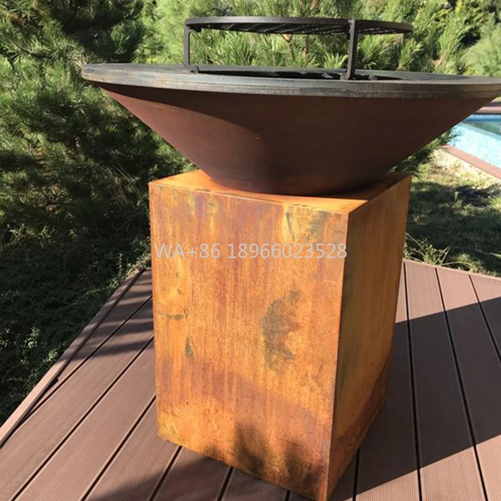 

Пластина для костра, гриль, стол для барбекю, патио, дерево, топливо, металл, барбекю