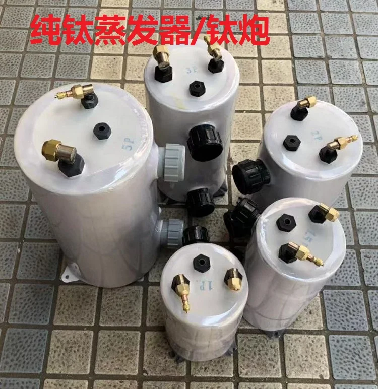 

1/1.5HP Small Volume Titanium Tube Heat Exchanger Pure Titanium Evaporator Titanium Gun Fishpond Chiller Ice Bucket Radiator