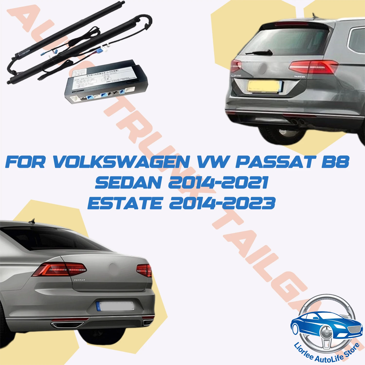 

Для Volkswagen VW Passat B8 седан/универсал 2014-2023: Электрический привод багажника, автоматический подъемник задней двери, амортизатор крышки багажника