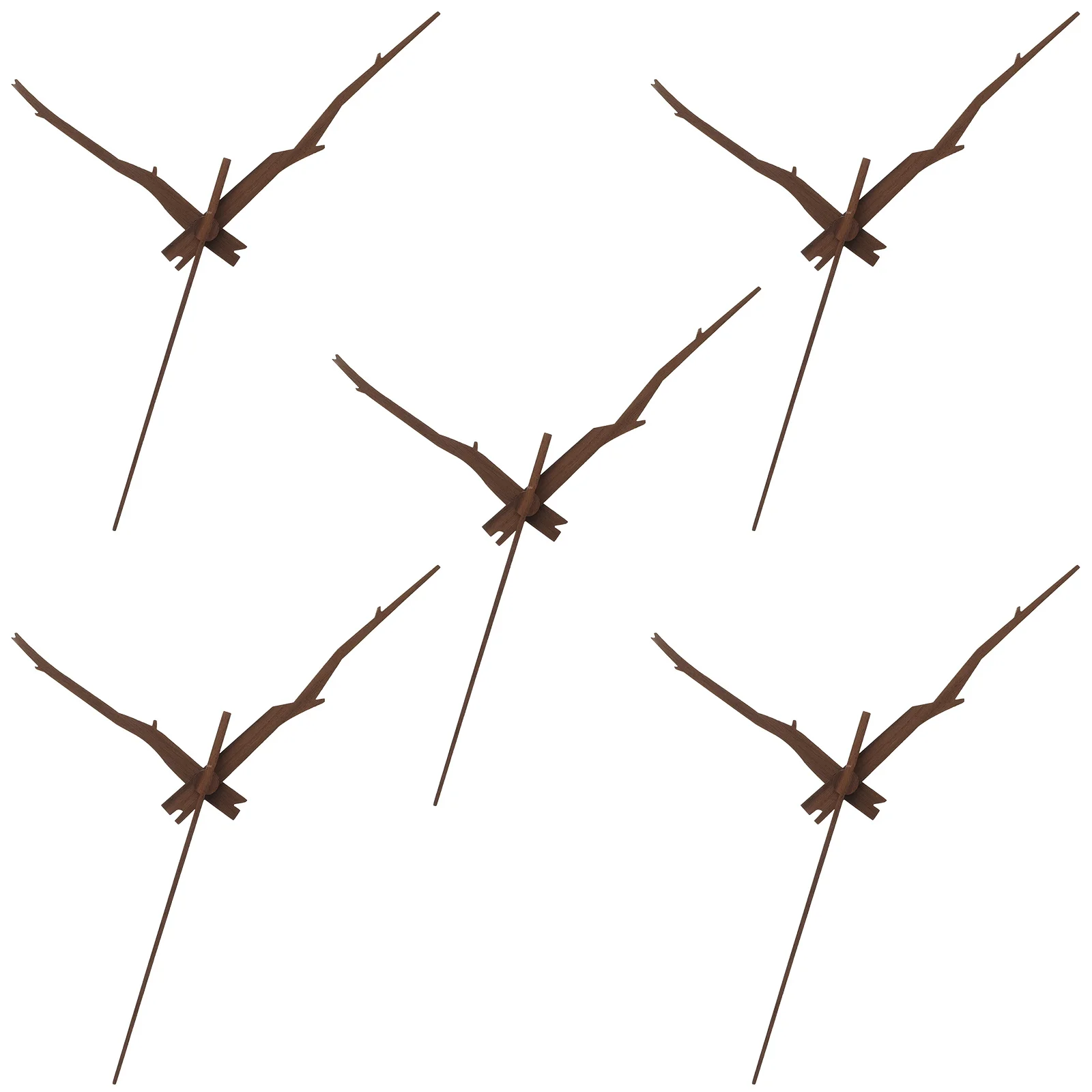 

5Sets Wooden Clock Hands for DIY Wall Hanging Clock Repair Replacement Craft Projects Sturdy Natural Wood Hands