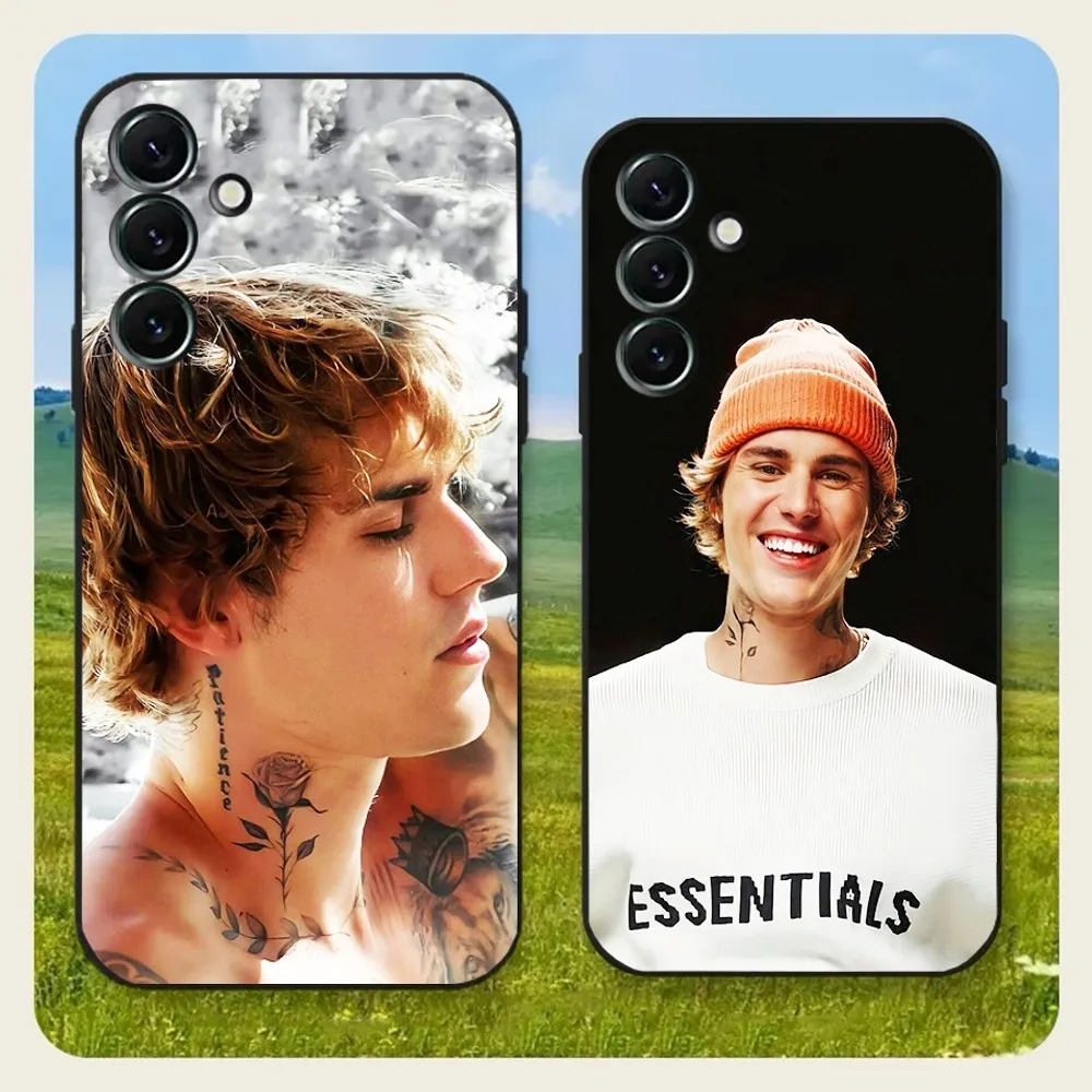 

Singer J-Justin B-BieberS Phone Case For Samsung Galaxy A20,A21s,A22,A31,A32,A52,A53,A72,73,A80,A91Soft Black Cover