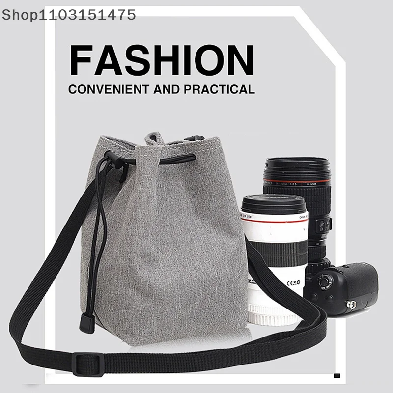

Adjustable Strap Camera Storage Bag Lens Protective Case Bag For DSLR Waterproof Inner Bag Photography Protector For Canon