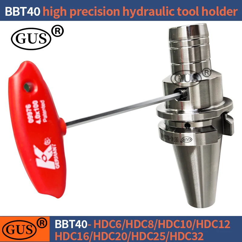 GUS BBT40 Hydraulic Tool Holder HDC High Precision Tool Holder PHC06 PHC08 PHC10 PHC12 PHC16 PHC20 PHC25 PHC32 CNC Spindle Tool