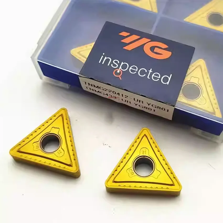 Inserções do Carboneto do Cnc Tnmg220404-uf Yg801 Tnmg220408-ug Yg801 Tnmg220412-ur Yg801 Original 10 Peças pela Caixa