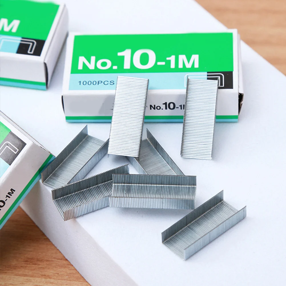 12 Boxes Mini Staples Stainless Steel Heavy Duty Refill for Office School Home Document Binding Metal Fasteners