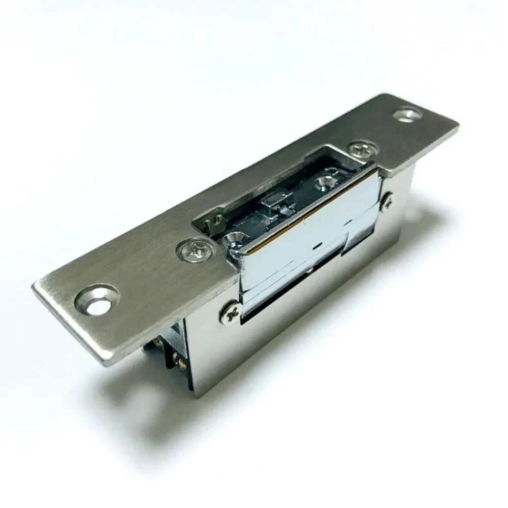 Stainless Steel DC 12V Electric Strike Door Lock Power On to Unlock Fail Secure Suitable for Wooden/ Metal /PVC Door