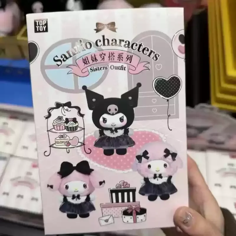 

Sanrio sisters wear and match series plush blind box cute My Melody Kuromi doll bag decorative pendant mysterious box girl gifts