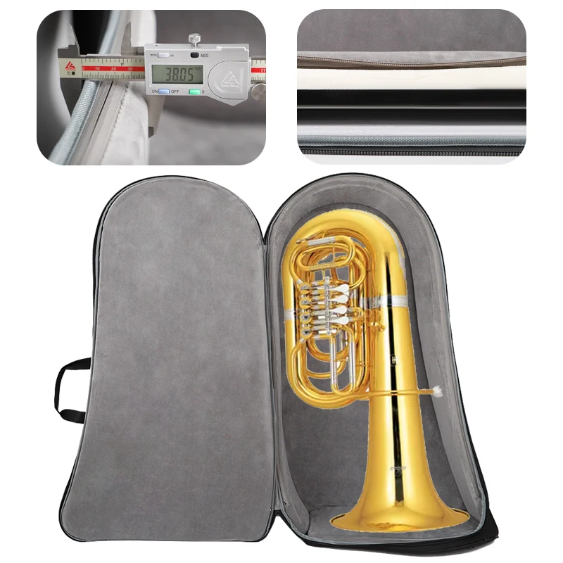 Customize 1200D Polyester tuba musical instruments soft Bag F Tone tuba soft case