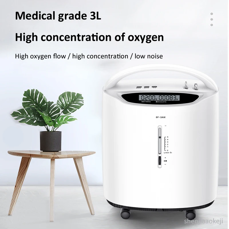 90% ± 3% sauerstoff konzentration Sauerstoff produktion und zerstäubung dual verwenden 0-5L stufenlos einstellen sauerstoff fluss Sauerstoff generator 220V