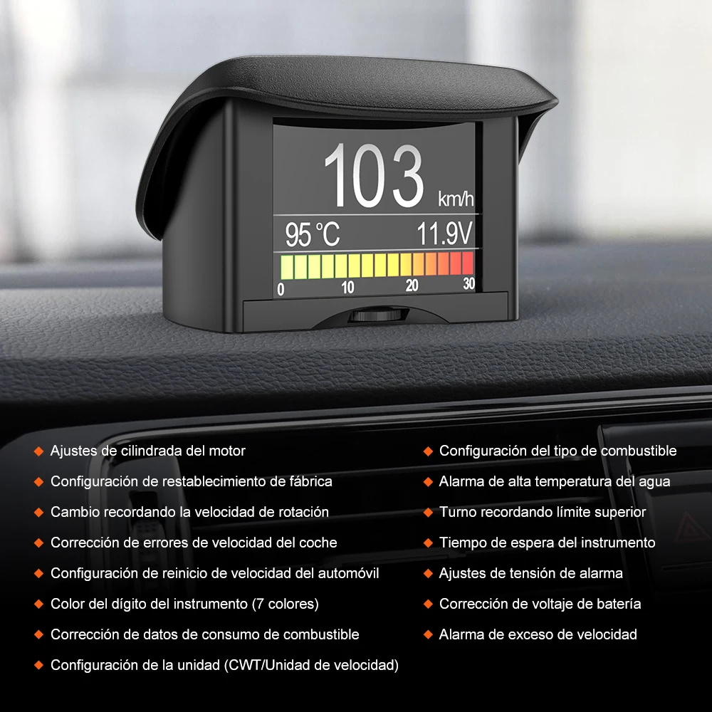 ANCEL A202 On-board Computer Car Digital Computer Display Speed Fuel Consumption Temperature Gauge OBD2 Automobile Scanner