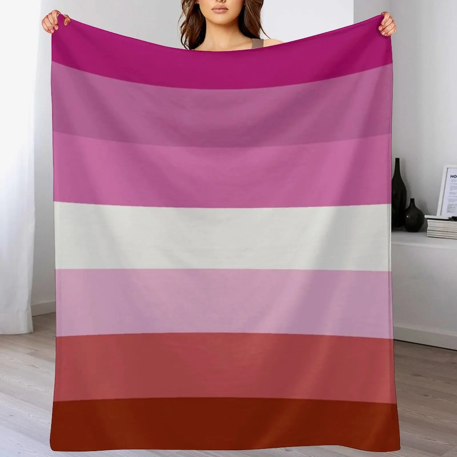 Lesbian Pride Flag Throw Blanket Summer Weighted Blankets