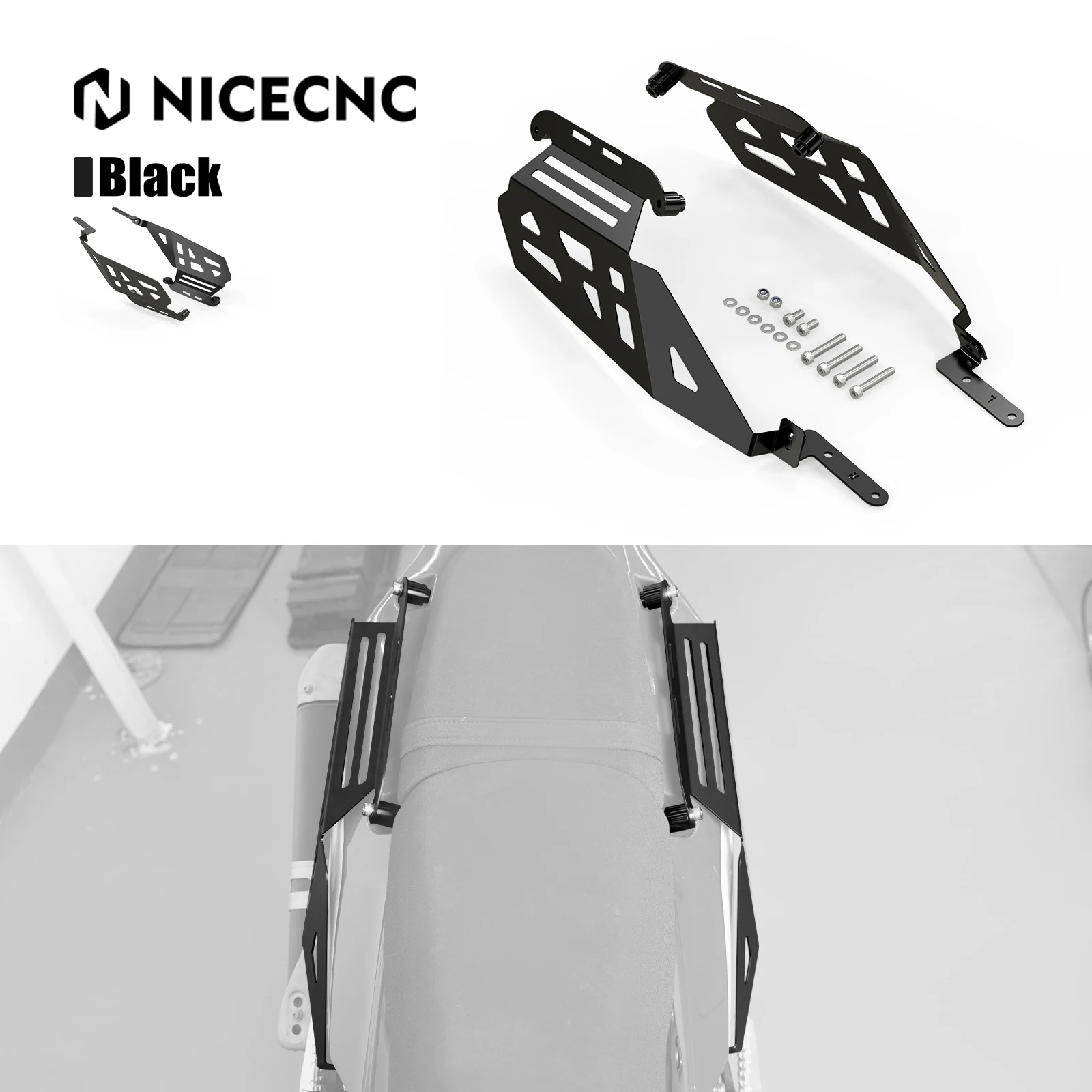 

NICECNC Motorcycle Side Luggage Carrier For Yamaha Tenere 700 2019-2024 XTZ700 XTZ07 2019-2024 2023 2022 2021 2020