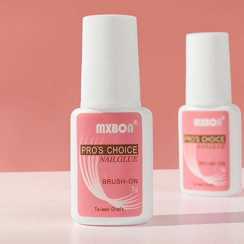 กาวติดเล็บปลอมแบบแห้งเร็ว ขนาด 7 กรัม/ขวด 1/2/3/4/5 ชิ้น ติดทนนาน สำหรับมืออาชีพ ยึดติดแน่น ติดกับปลายเล็บอะคริลิกได้