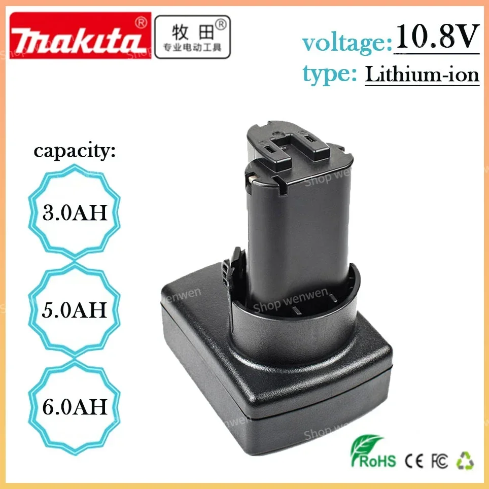 

Turpow 10.8V Battery 3.0AH 5.0AH 6.0AH Makita BL1013 BL1014 BL1015 Li-ion Replace Power Tools Battery TD090D DF030D MUS052D