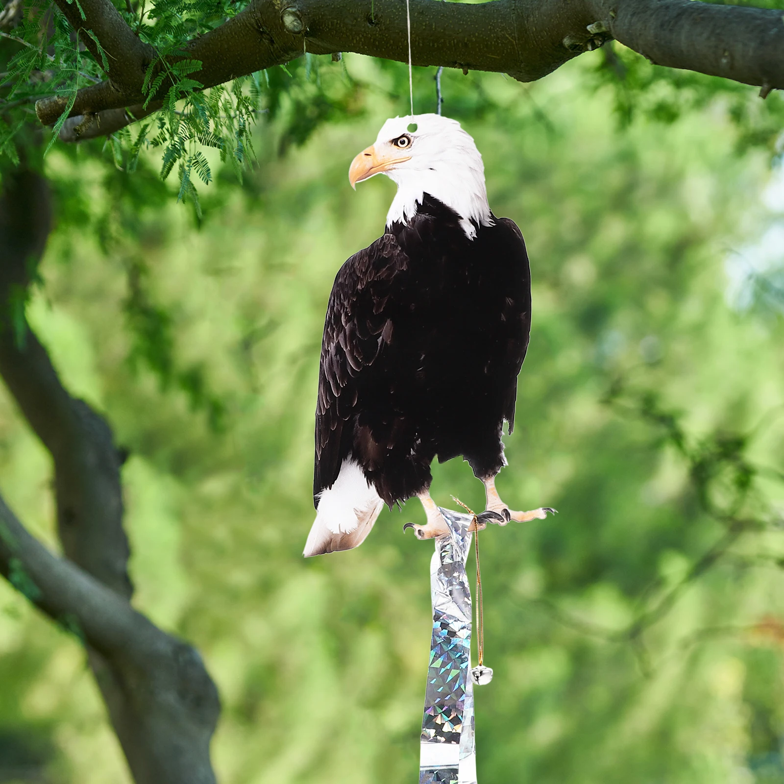 

2 set Simulated Bird Repellent Owl Yard Pendant Outdoor Hanging Decoration Eagle Deterrents Ornament Bird