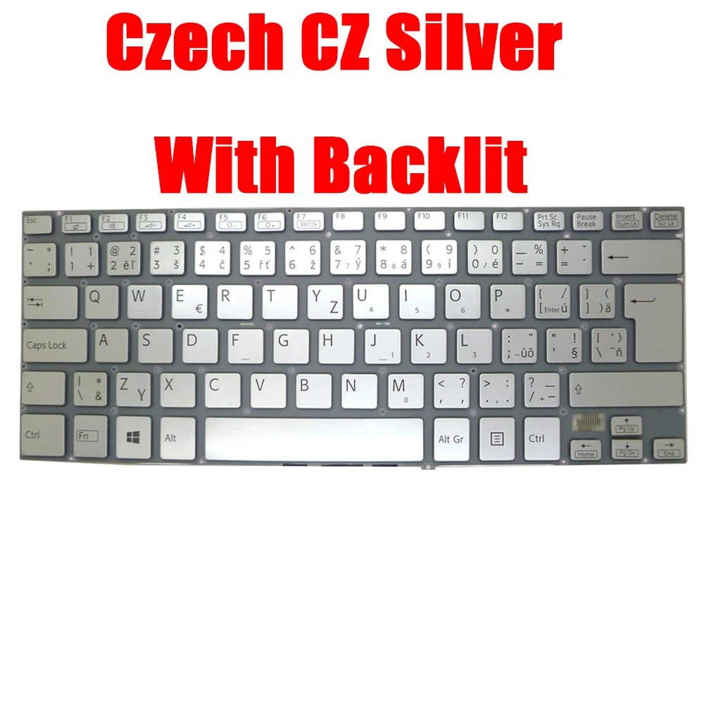 Laptop Keyboard For SONY SVF14A 9Z.NABBQ.10C 149238731CZ AEGD53010203A V141106CK1CS  9Z.NABSQ.00C AEGD53000103A Czech CZ New