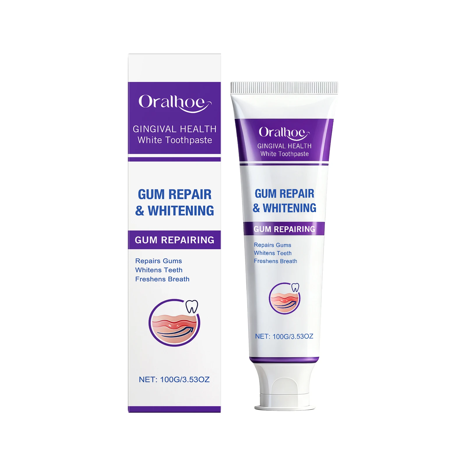 Gum Regeneration Toothpaste for Whitening Teeth Stains Tartar Removal Reduce Plaque Fresh Oral Protect Enamel Repair Toothpastep