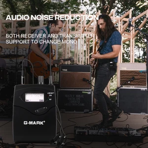 On the G-Mark G5.1 Ear Monitor UHF Single Channel Stage Return with Metal Body Band Headset 8 Main Sales Return Wireless Stage - №3