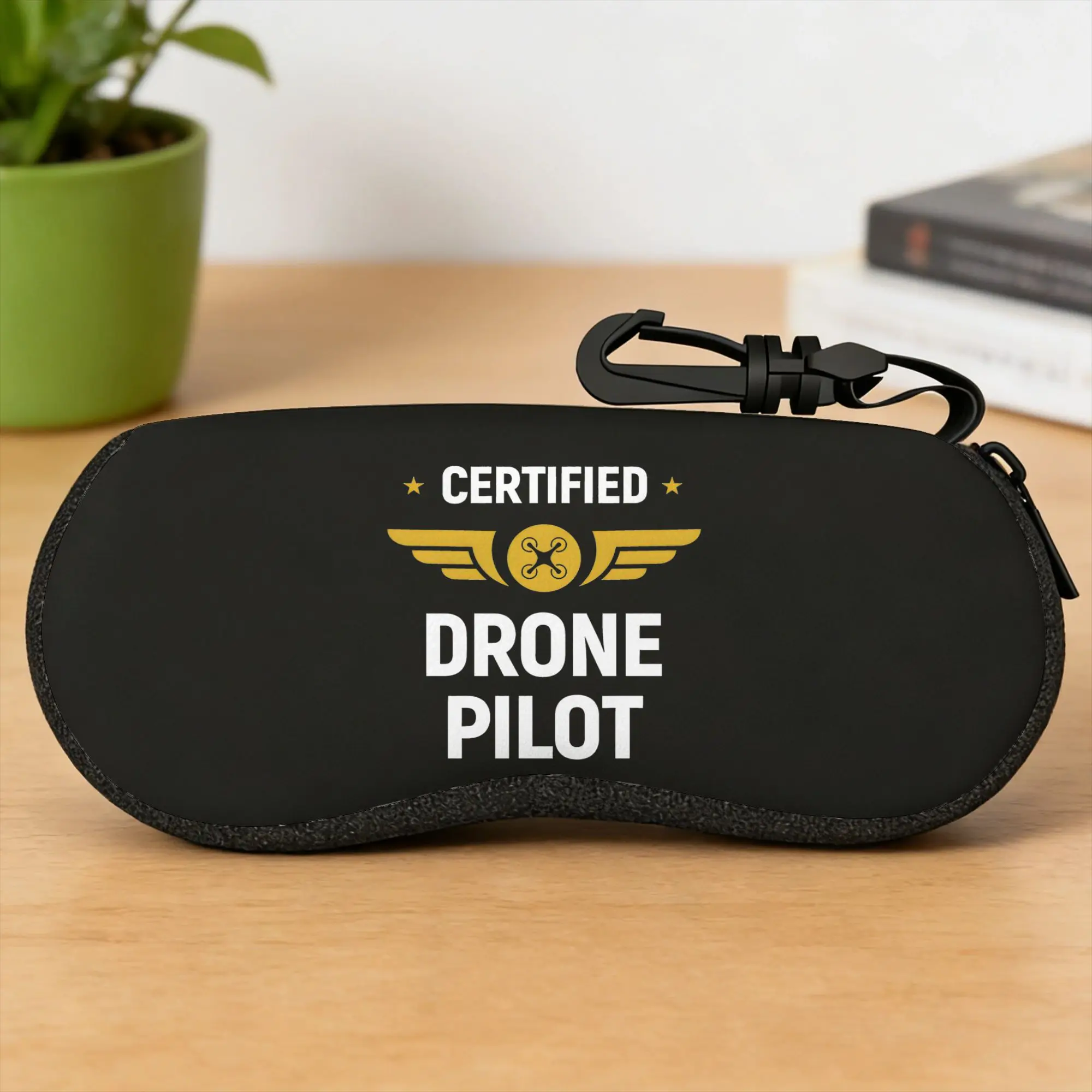 D-djis Drone Pilot Logo Glasses Case  Zipper Sunglasses Pouch Soft Pocket Eyeglass Protector Unisex Eyewear Box