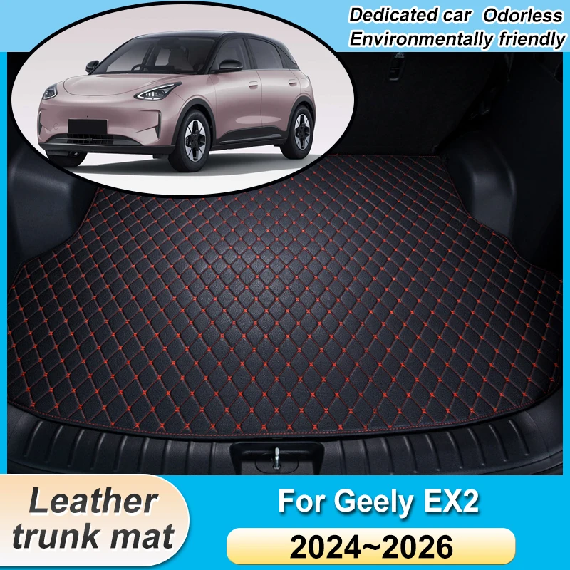 

Car Trunk Mats For Geely EX2 Xingyuan E22H 2024 2025 2026 Easy Clean Anti-dirty Boot Liner Rug Carpet Pad Interior Accessories