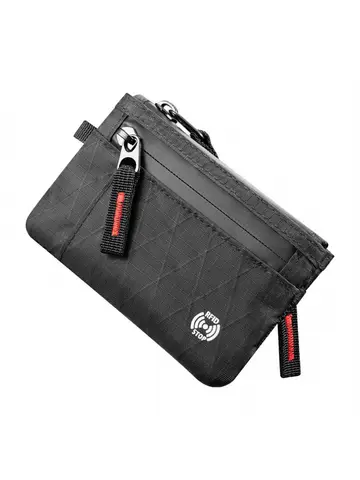 Edc Fashionable Rfid Anti-Theft Ultra-Thin Wallet |   Unisex Zipper Coin Purse |   Multi-Compartment Credit Card Holder, Portable and Lightweight Carry-On Accessory