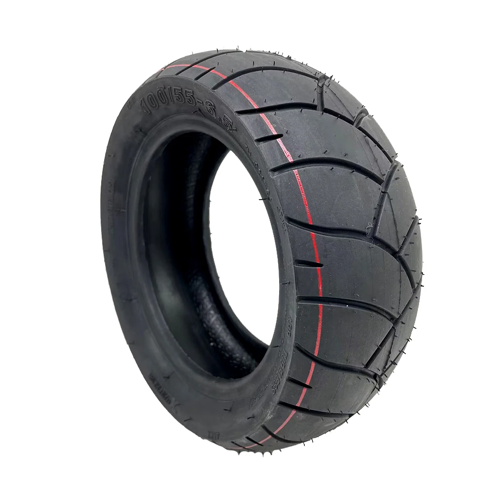 100/55-6.5 Tire Thickened Wear-resistant Tubeless Tyre with Air Valve for Electric Scooter Pneumatic Wheel Accessories