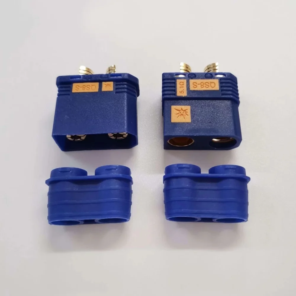 QS8-S الثقيلة بطارية موصل مكافحة شرارة الذهب موصل عالية قابس طاقة للمركبات الكهربائية والسيارات بدون سائق RC