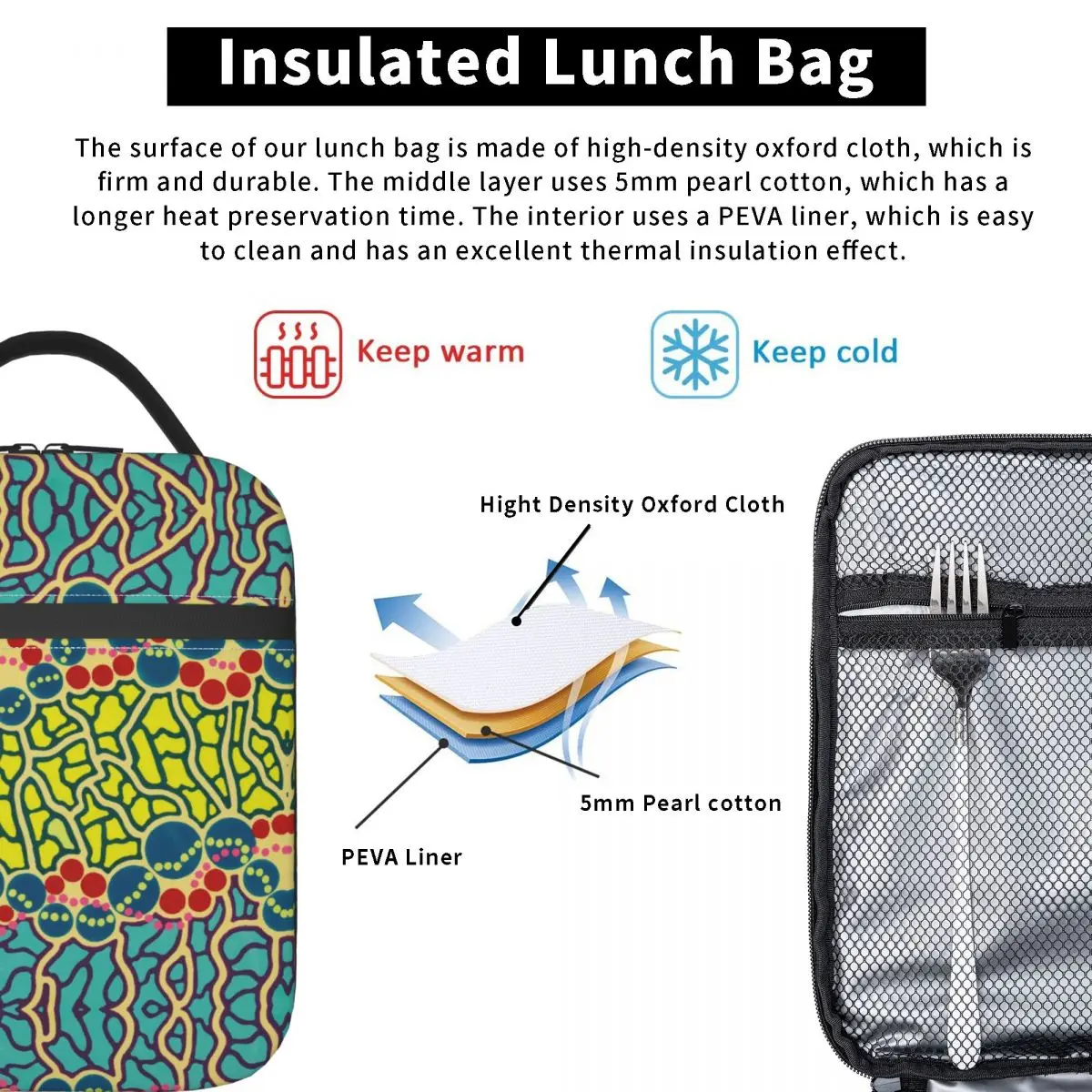 Yayoi Kusama Ausstellungs plakat isoliert Lunch pakete Kühltasche Lunch Container tragbare Lunchbox Tote Food Handtaschen College