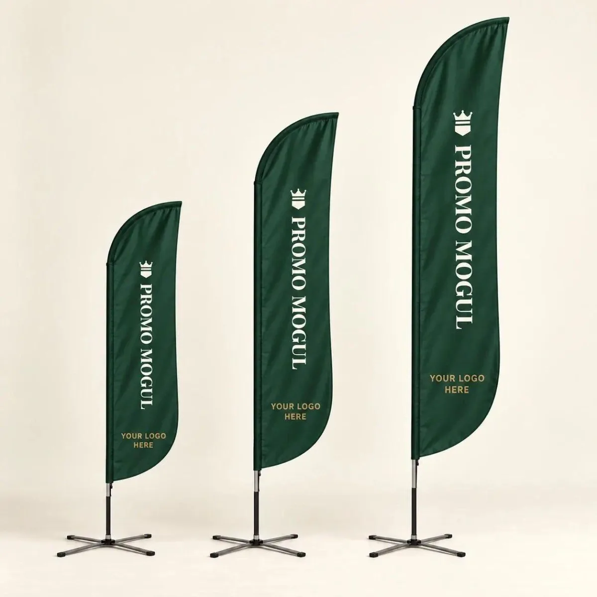 Custom Feather Flag 26x91in Personalized Logo Full Color Banner with Pole for Outdoor Business Advertising