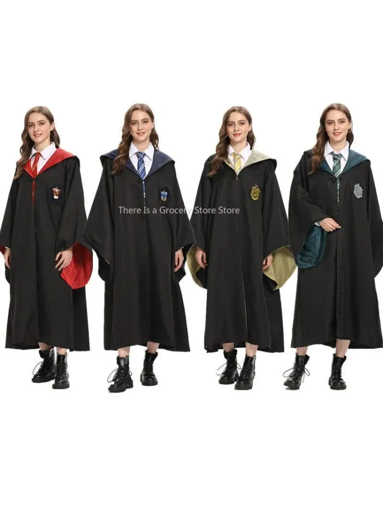 S-XXL Volwassen Harries Cosplay Magic Cape Mantel Gewaad Pottenbakkers Hermelien Griffoendor Vakantie Halloween College Kostuum Accessoires Cadeau - afbeelding 2