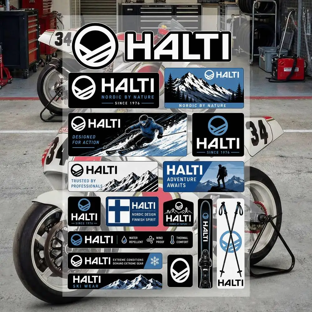 H-a-LTI Aesthetic Graffiti Waterproof PVC Stickers for Car Motorcycle Skateboard Helmet Notebook