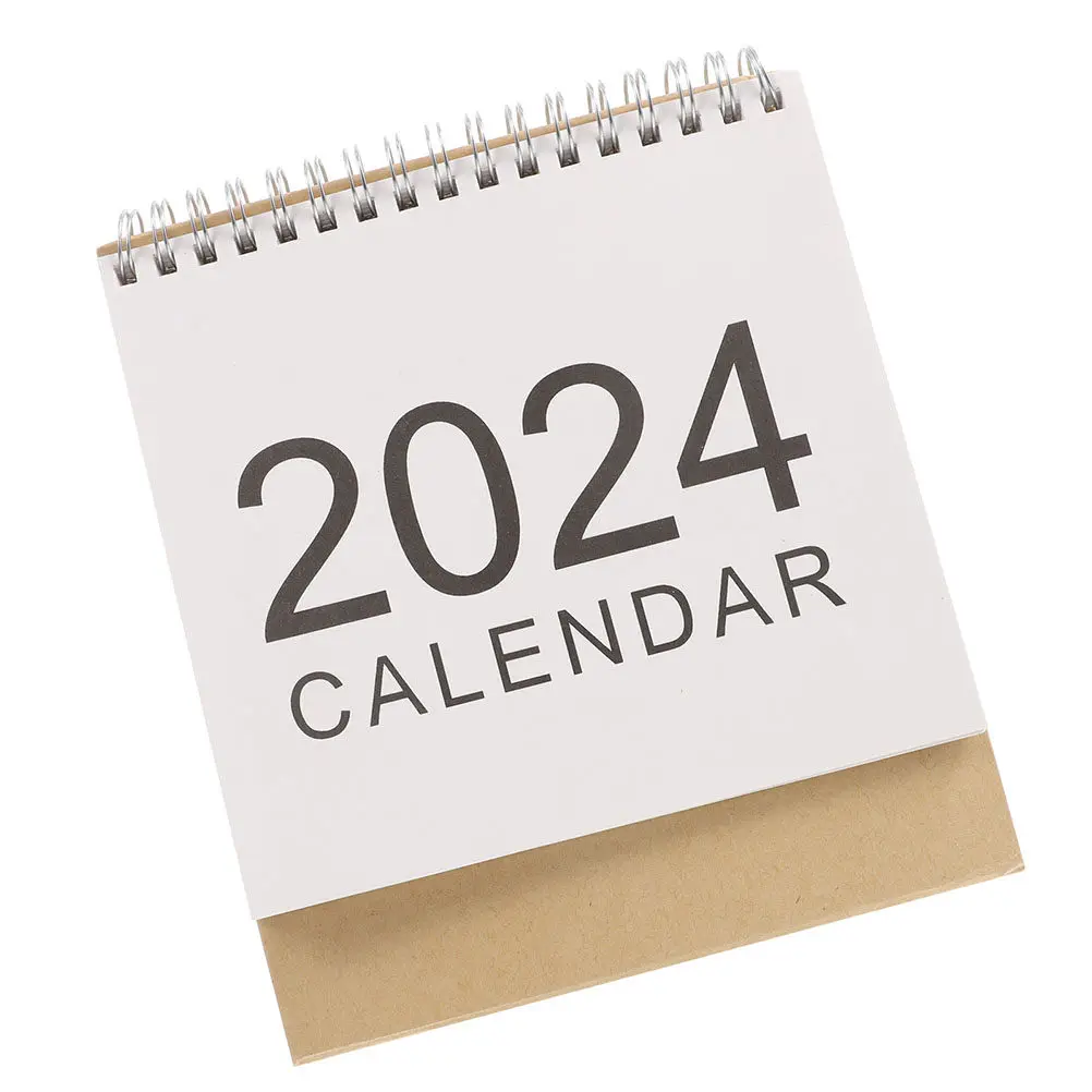 

Desk Calendar 2024 Minimalist Small Flip Table Calendar for Office Desktop Daily Notes Motivational Reminder Desk Calendar-2024