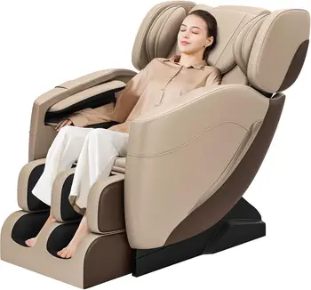 Image Massage Chair, Full Body Zero Gravity Massage Chair with Auto Modes,  Point Rollers, Bluetooth, Foot Massage, Heating