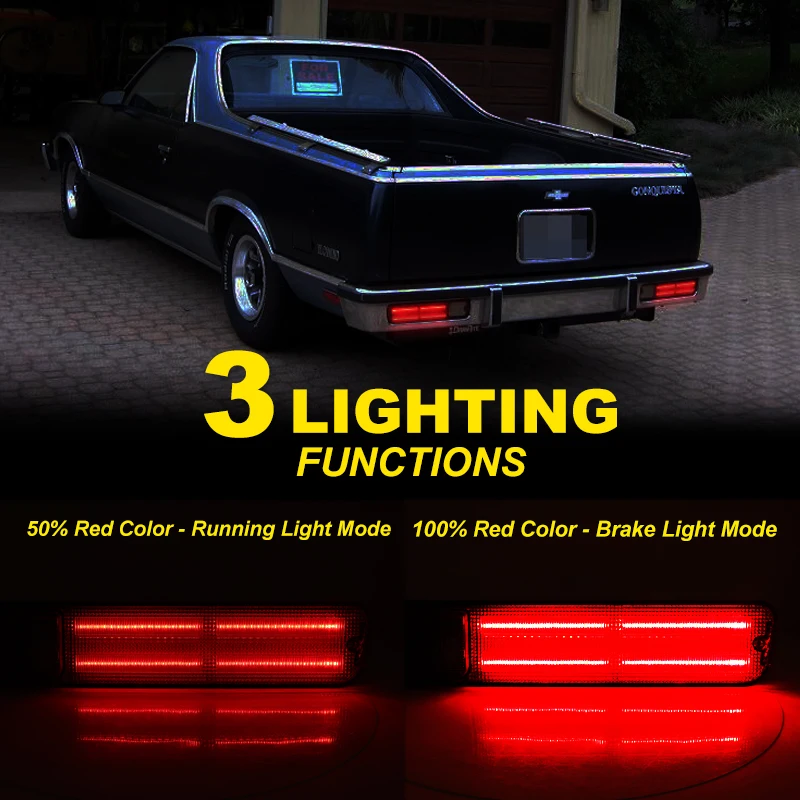 iJDM Car Tail Lights Assembly For Chevy El Camino Malibu GMC Caballero Rear Taillamps Turn Signal Lights,Brake Lamps 1979-1987 - Detail 1