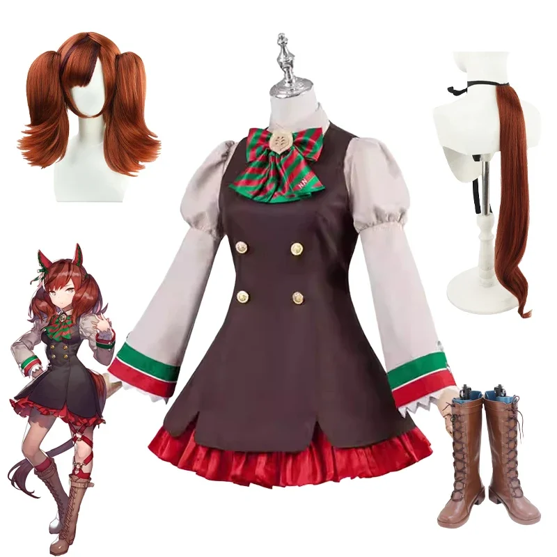 

Uma musume Pretty Derby, красивая природа, лента Poinsettia, карнавальный костюм, костюм на Хэллоуин, Рождественский наряд