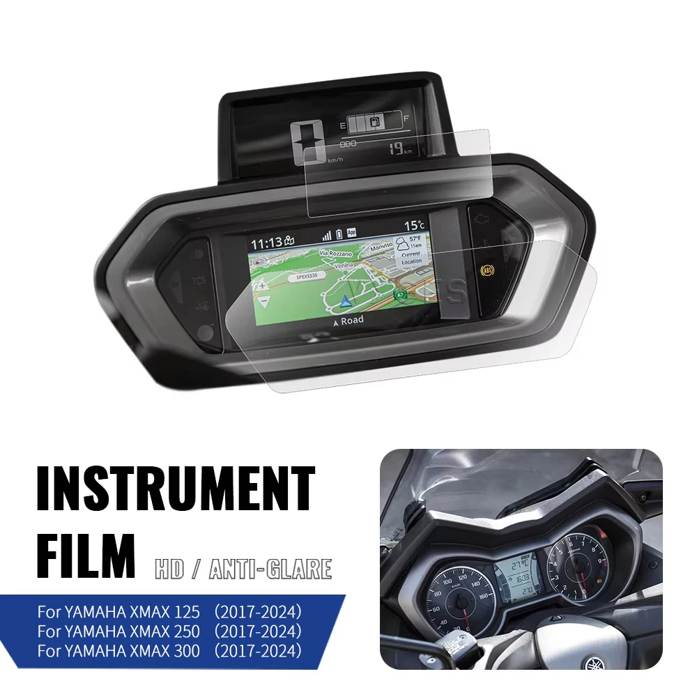 For YAMAHA XMAX300 XMAX250 XMAX125 XMAX 300 250 2017-2024 TFT Display Protection Film Screen Protector Instrument Film
