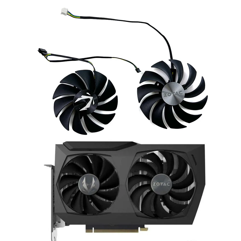 

New 89MM 100MM GAA8S2U GA92S2U CF1010U12S CF9015H12S GPU Fan 4PIN for ZOTAC RTX 3070 3070TI Twin Edge Graphics Card Cooling Fan