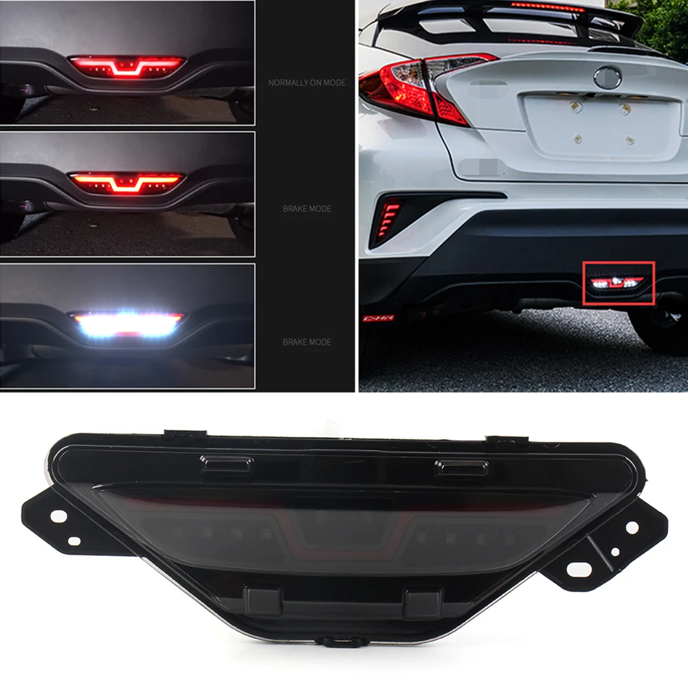 

Auto Car Rear Brake Light LED Bumper Stop Lamp For Toyota C-HR CHR 2016 2017 2018