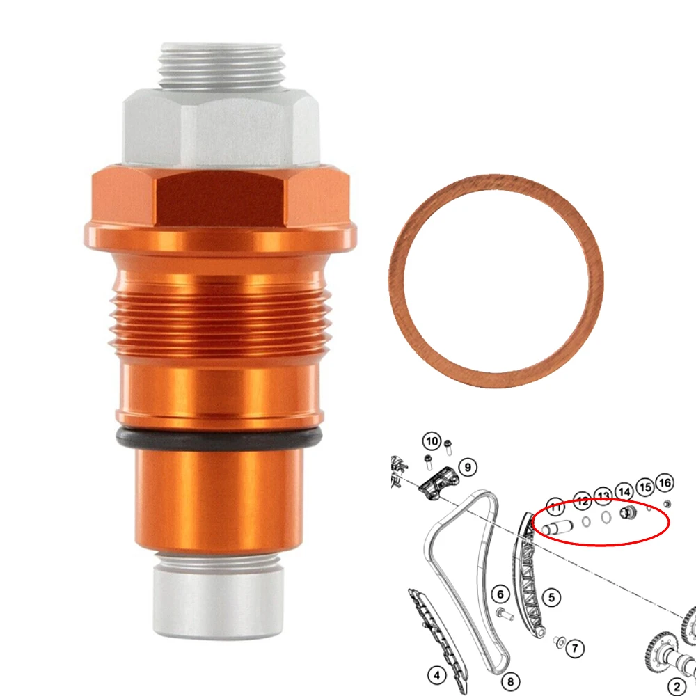 

Manual Timing Cam Chain Tensioner Adjuster For KTM 250 350 400 505 530 EXC-F SX-F XC-F XCF-W 4-Stroke models 2005-2026