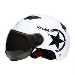 Classic Ultralight Motorcycle Helmets for Men and Women, UV Safety Half Helmets, Bicycles，accesorios Para Moto