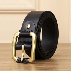 140 150 160  170 LONG Large Pin Buckle Male Belts Waist for Mens  Plus Size Men Belts High Quality Genuine Leather