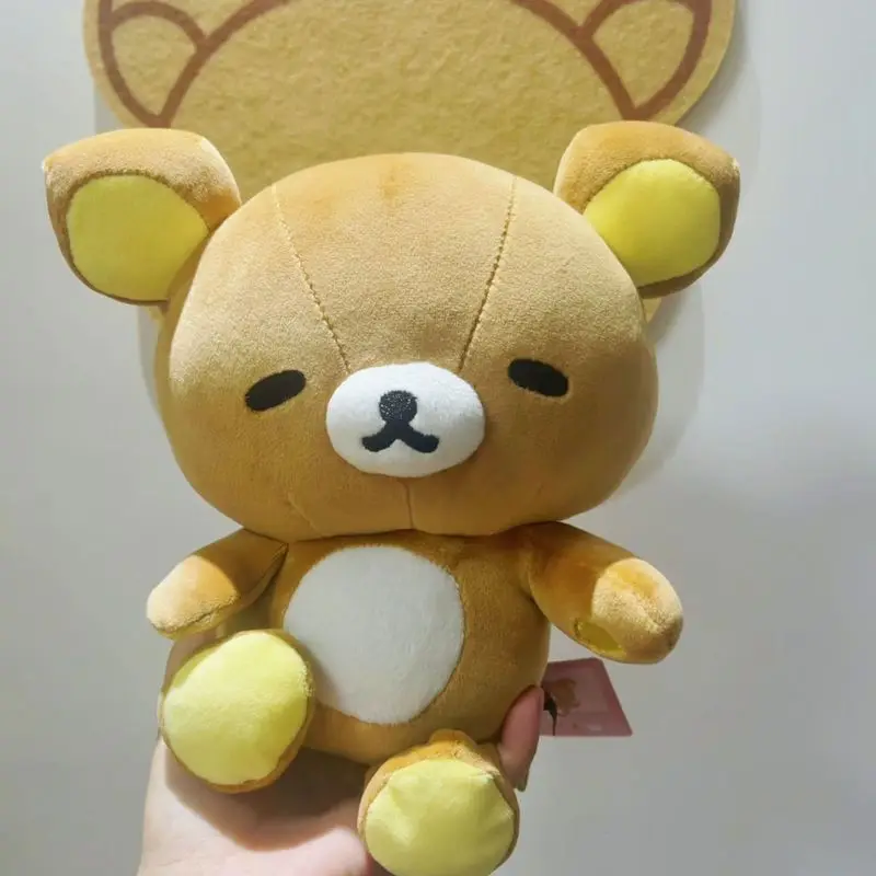 

20 см S-размер Rilakkuma ленивый стиль плюшевый медведь кукла с наклонной головой милая мягкая плюшевая игрушка для украшения подарок-сюрприз