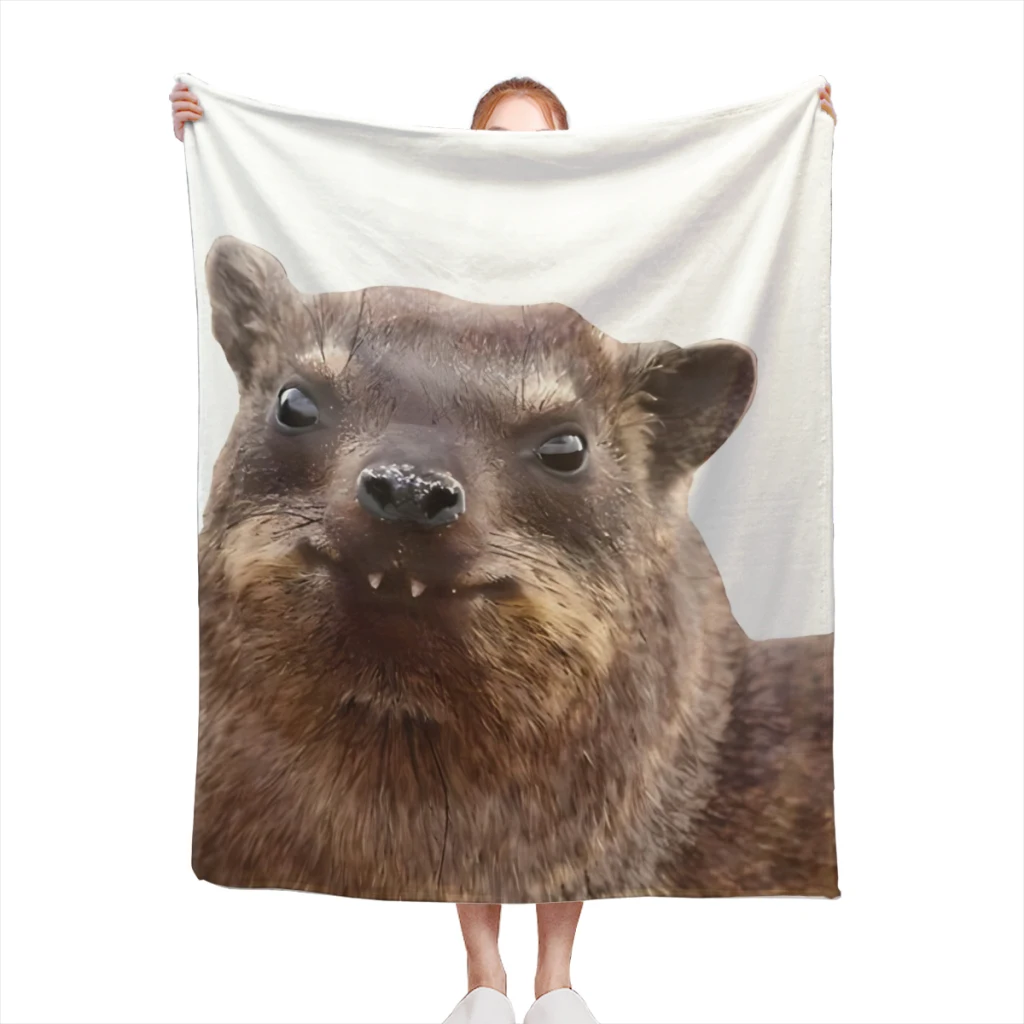 Hyrax Blanket Style Home Textile Flannel Soft Throw Blanket Bedding Sofa Cover for Kids Gift