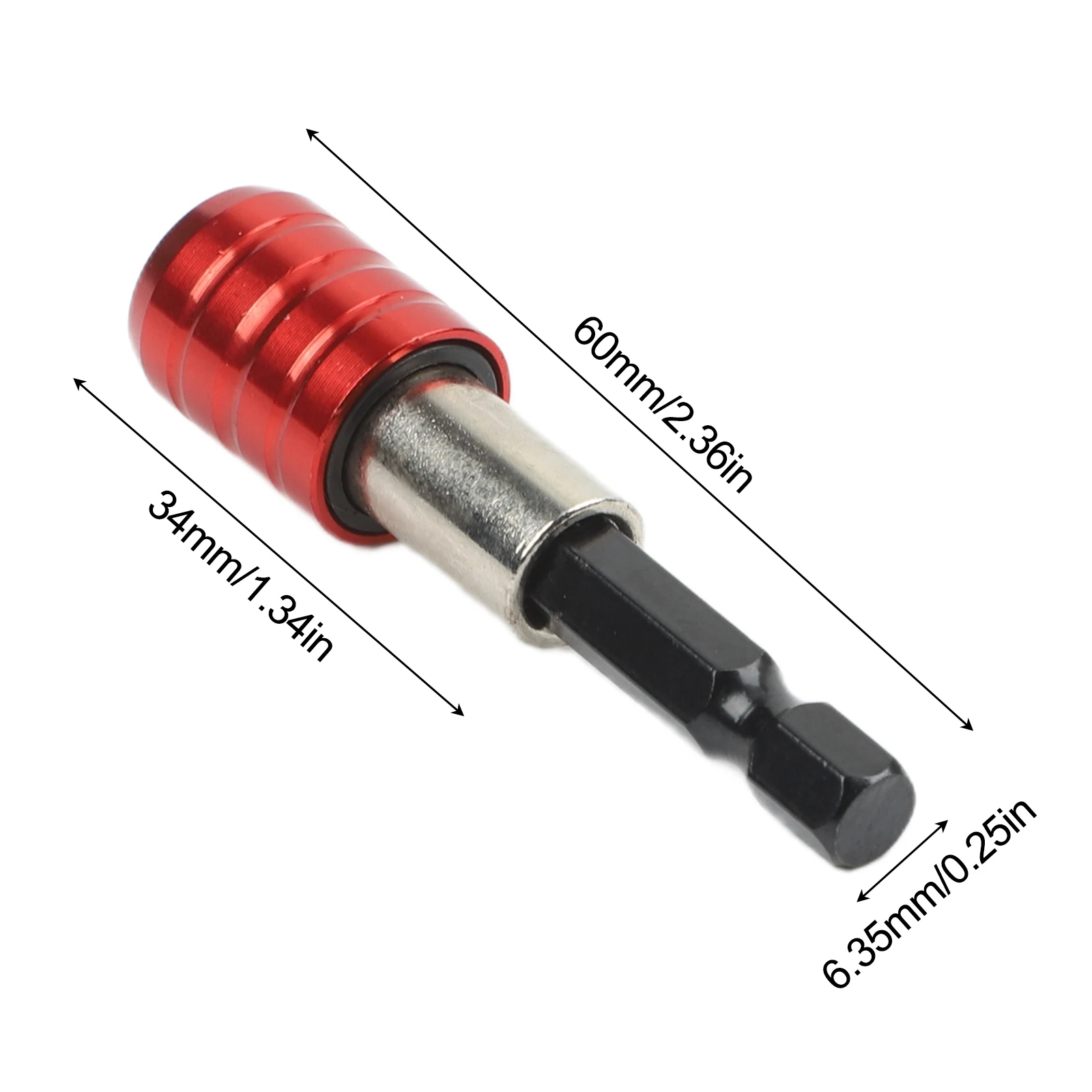 Screw Bits Extension Rod Quick Change Bit 1/4 Inch Shank Screwdriver Tip Holder Hexagonal Handle Magnetic Extension Rod
