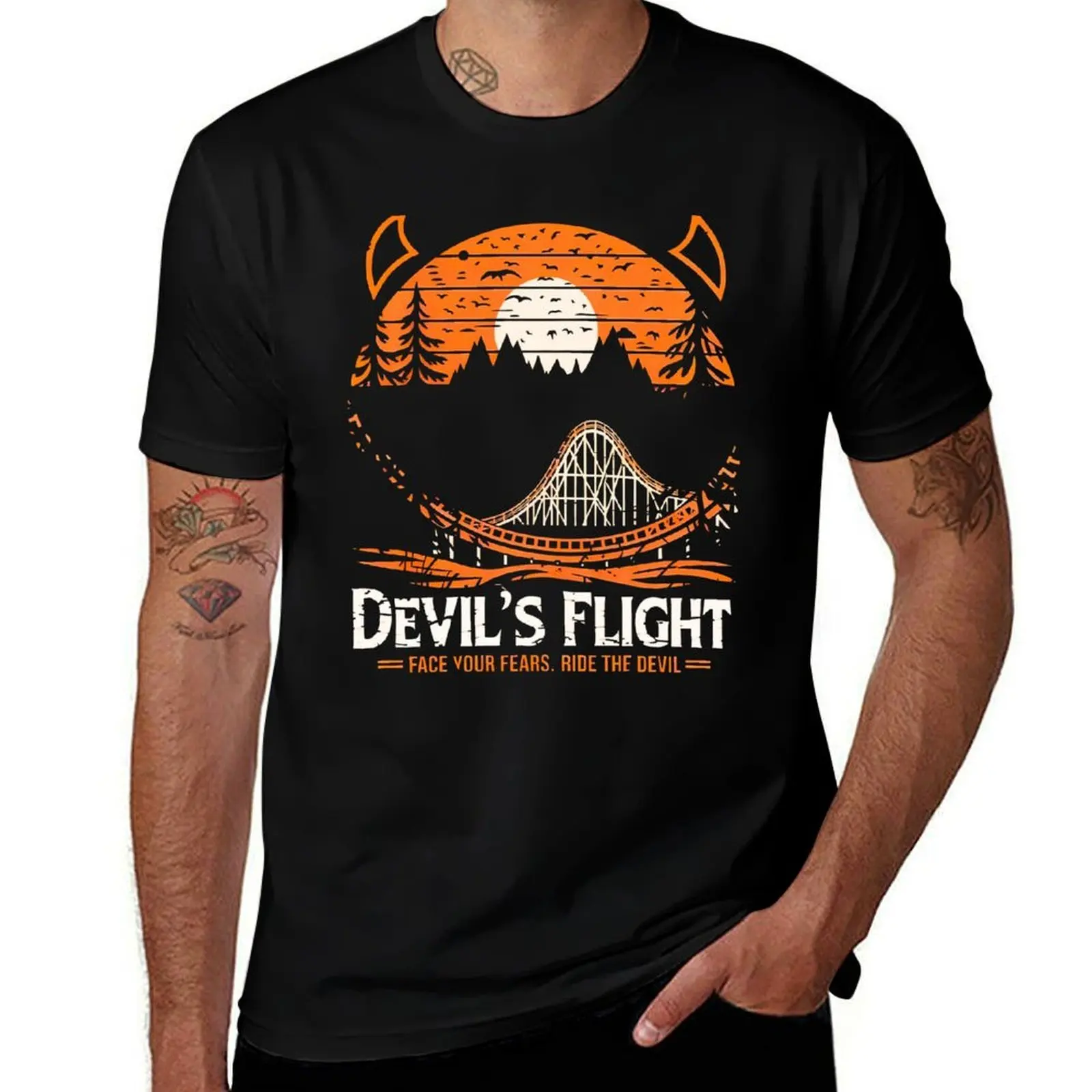 

Final_Destination 3 Rollercoaster - Devil's Flight T-Shirt funny shirt cotton Funny t-shirt tees croswit shirt man mens t shirts